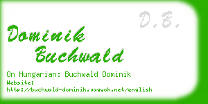 dominik buchwald business card